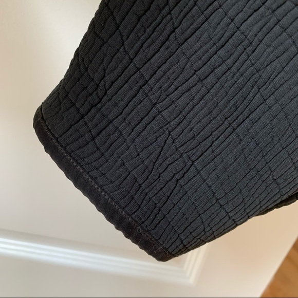 Eileen Fisher silk blend textured black jacket l - Picture 7 of 10